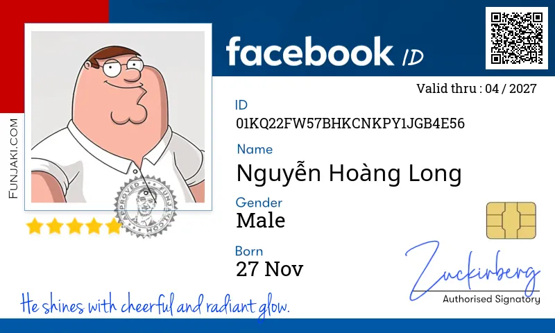 Facebook ID Card