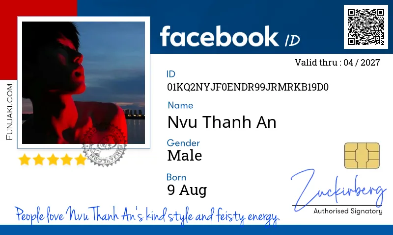 Facebook ID Card