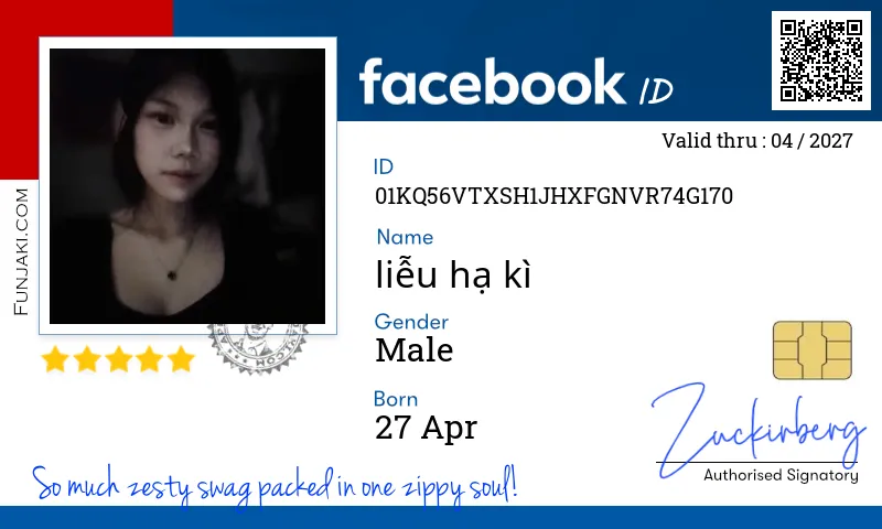 Facebook ID Card