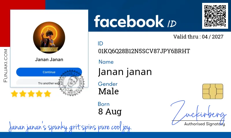 Facebook ID Card