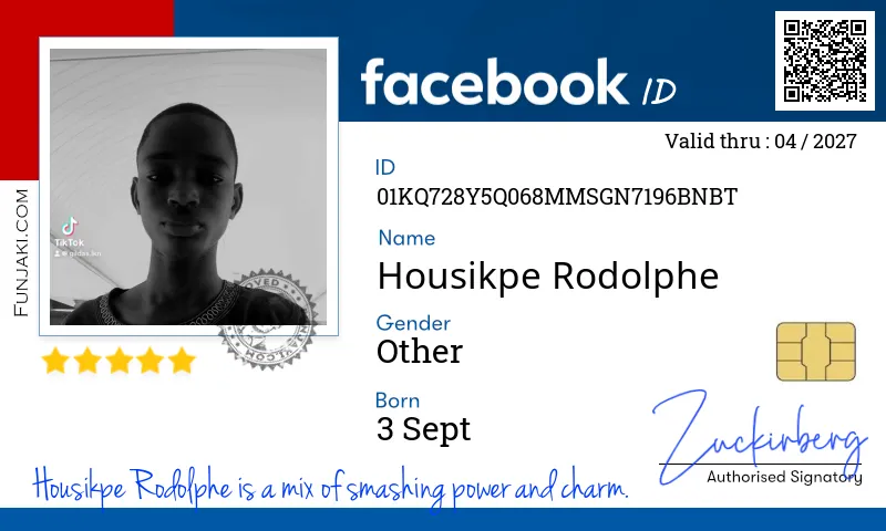 Facebook ID Card