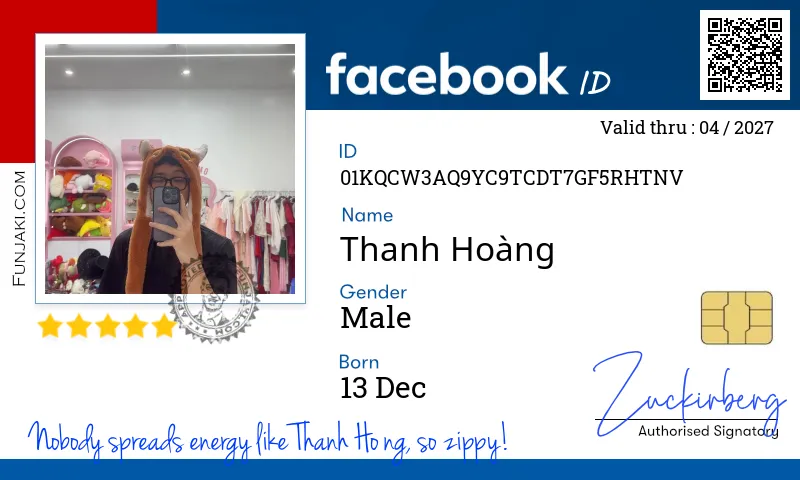 Facebook ID Card
