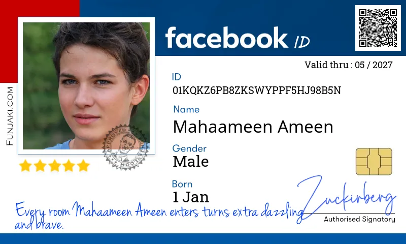 Facebook ID Card