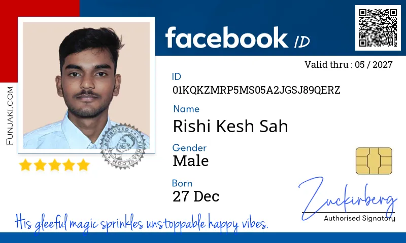 Facebook ID Card