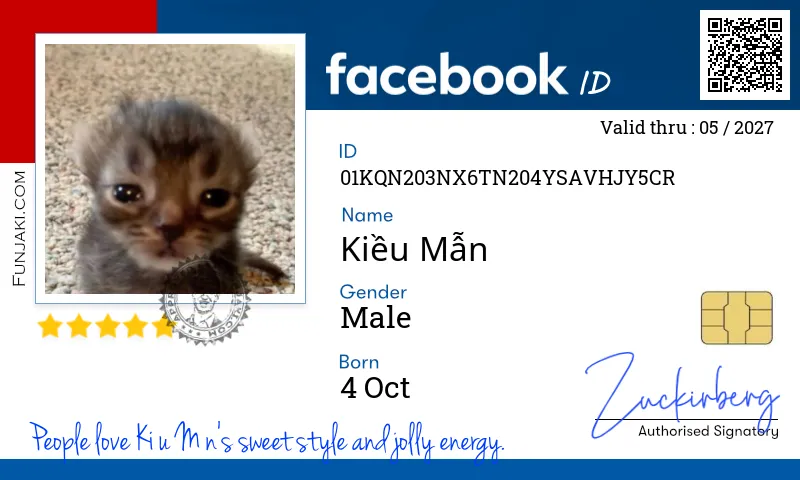 Facebook ID Card