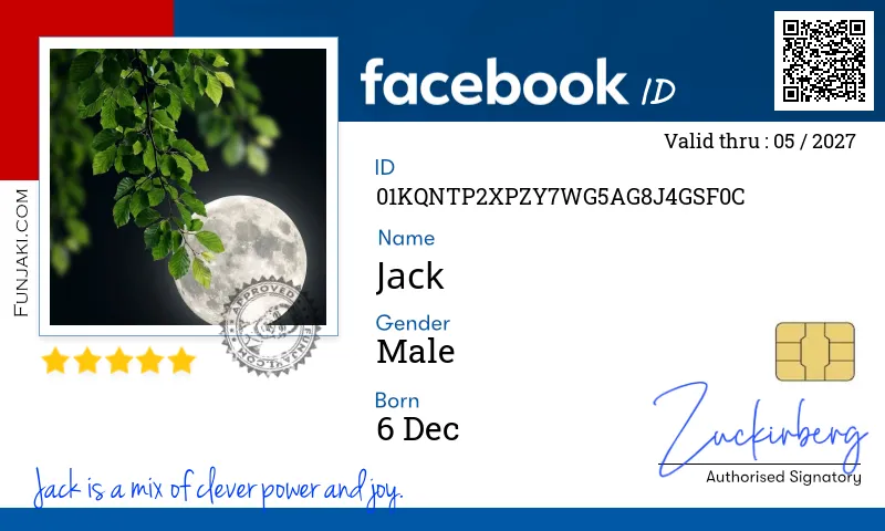 Facebook ID Card