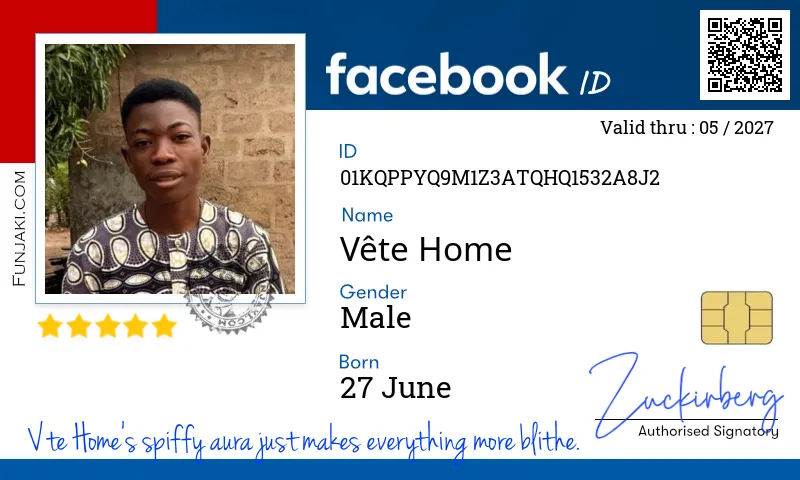 Facebook ID Card