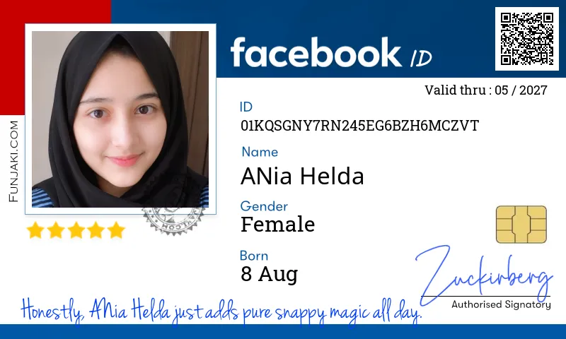 Facebook ID Card
