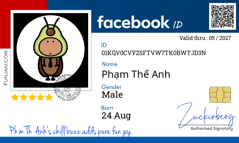 Facebook ID Card
