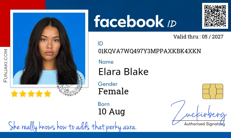 Facebook ID Card