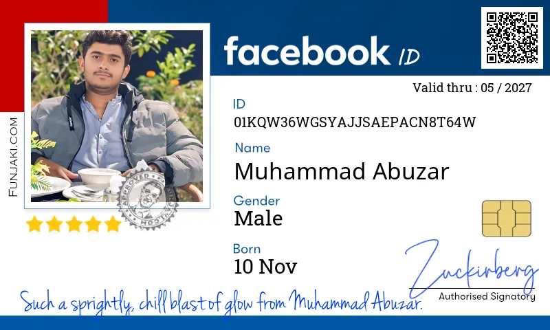 Facebook ID Card