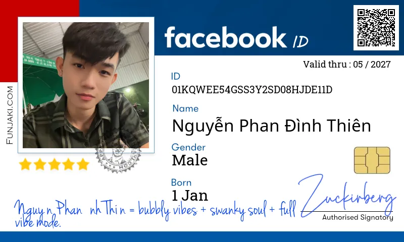 Facebook ID Card