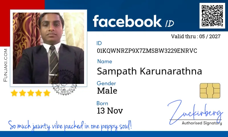 Facebook ID Card