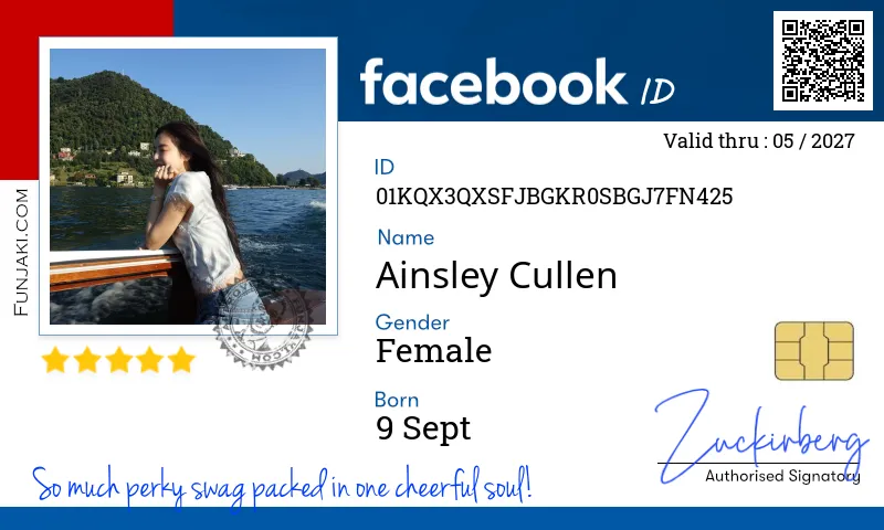 Facebook ID Card