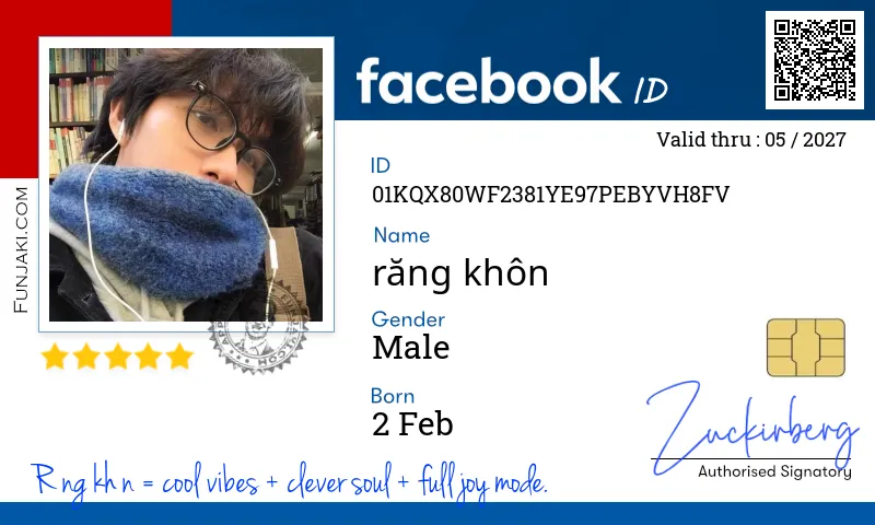 Facebook ID Card