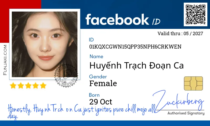 Facebook ID Card