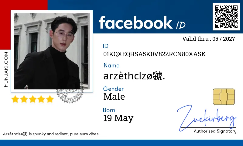 Facebook ID Card