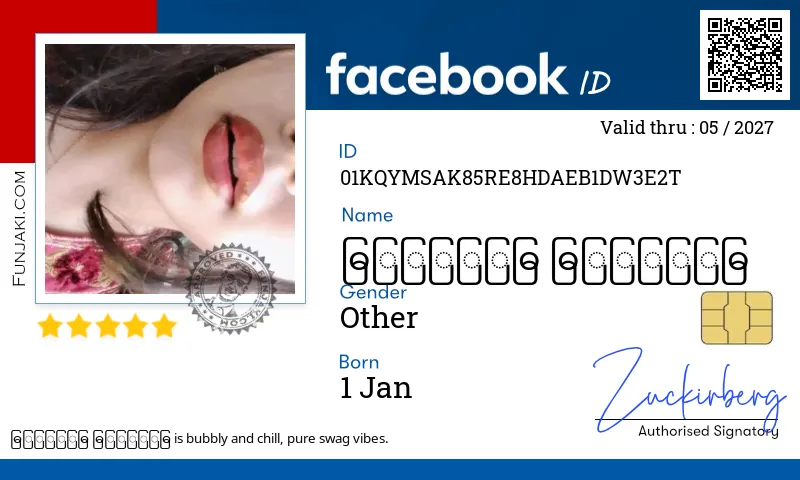 Facebook ID Card