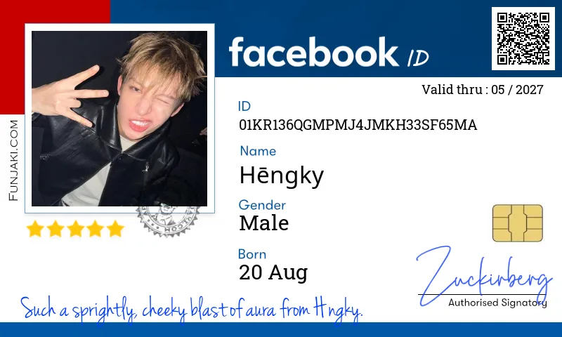 Facebook ID Card