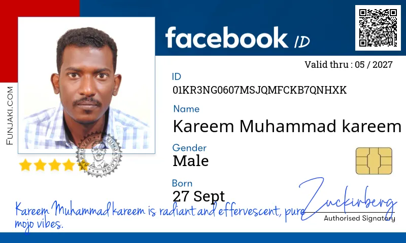 Facebook ID Card