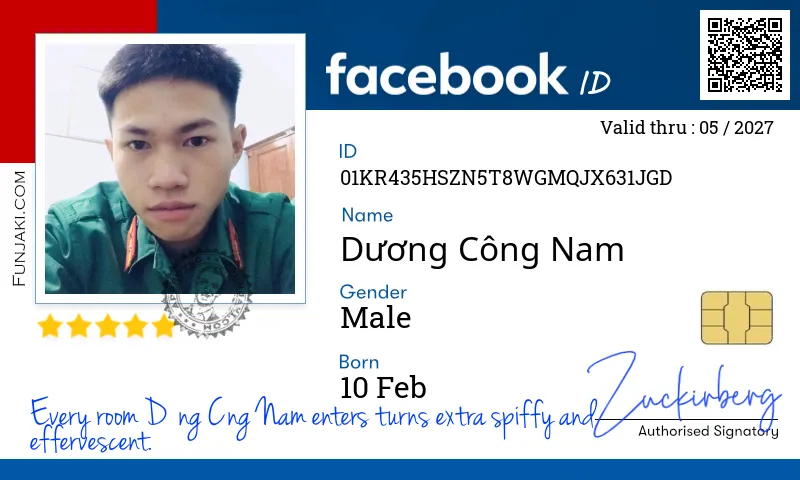 Facebook ID Card