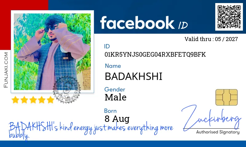 Facebook ID Card