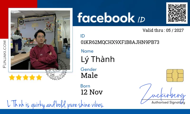 Facebook ID Card