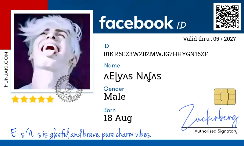Facebook ID Card