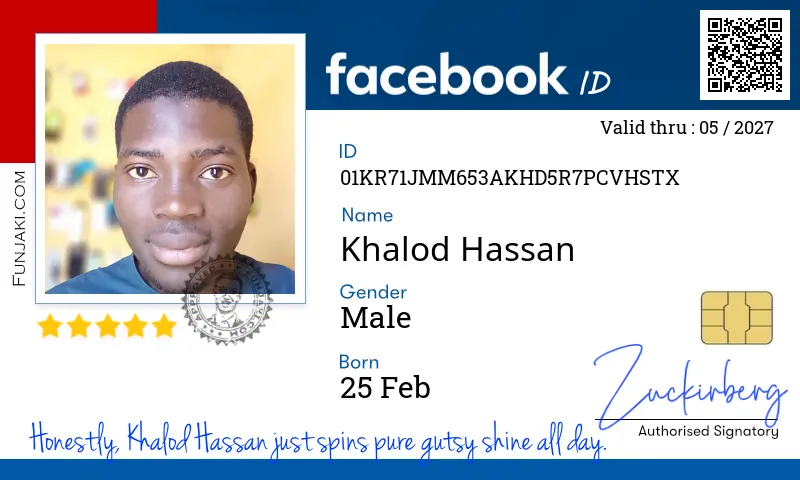 Facebook ID Card