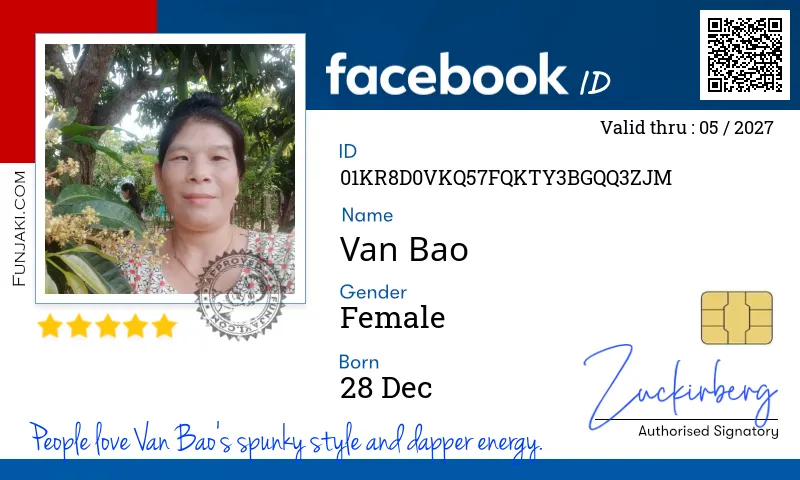Facebook ID Card