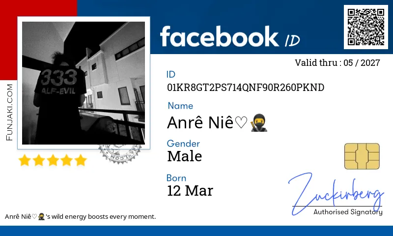 Facebook ID Card