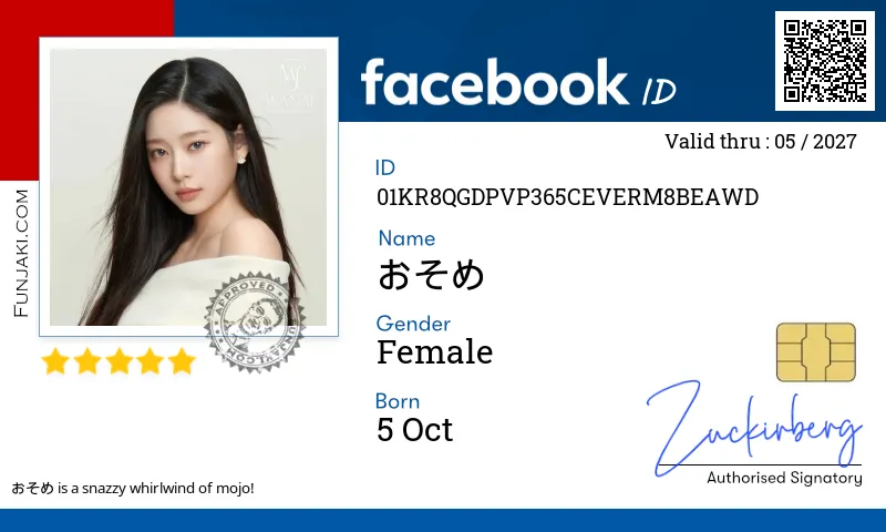 Facebook ID Card