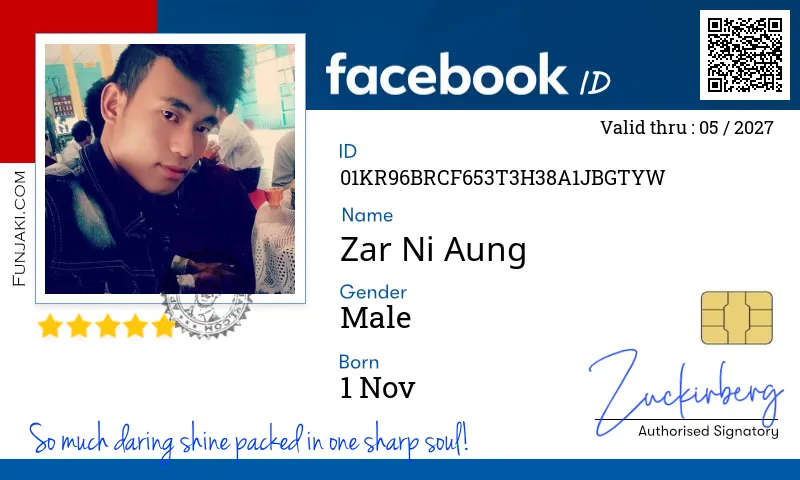 Facebook ID Card