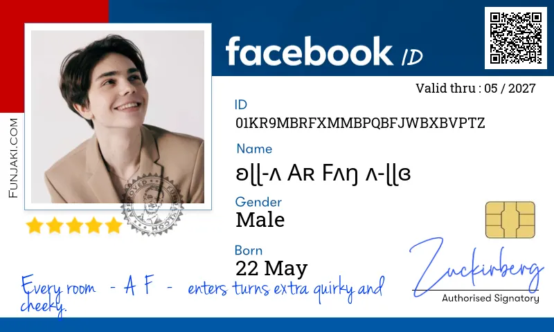 Facebook ID Card