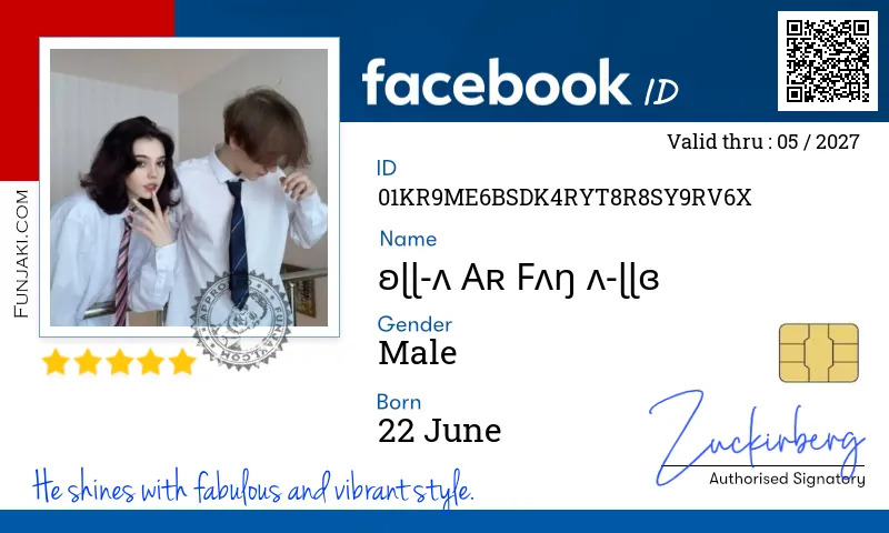 Facebook ID Card