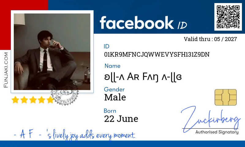 Facebook ID Card