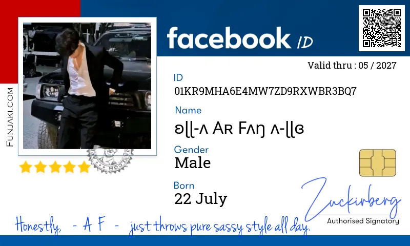 Facebook ID Card