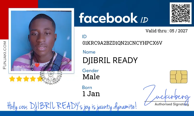 Facebook ID Card