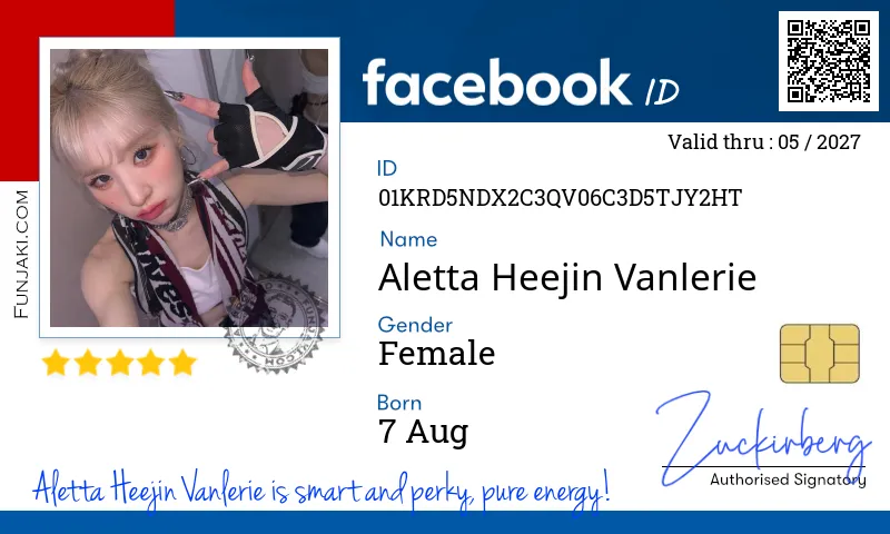 Facebook ID Card