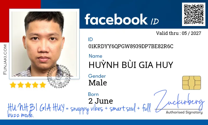 Facebook ID Card