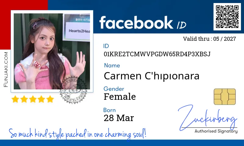Facebook ID Card