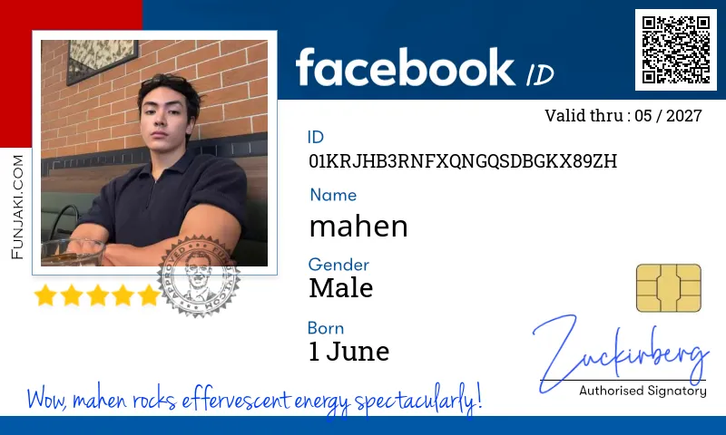 Facebook ID Card