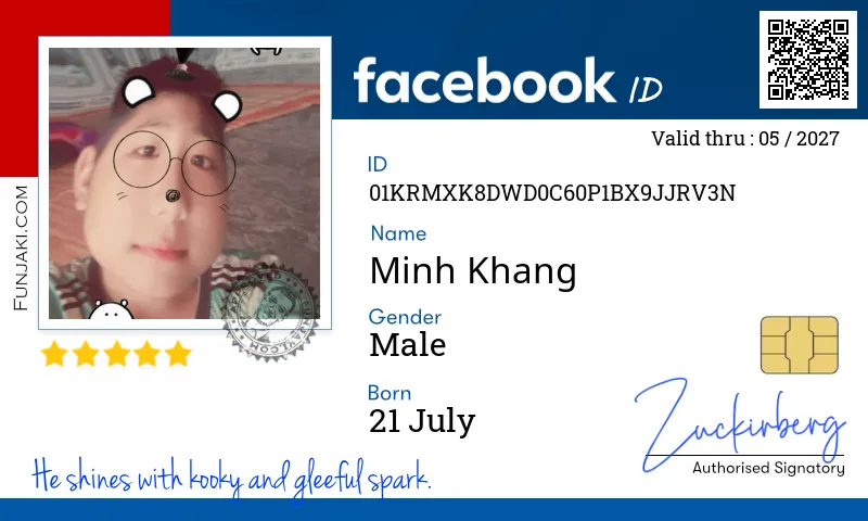 Facebook ID Card