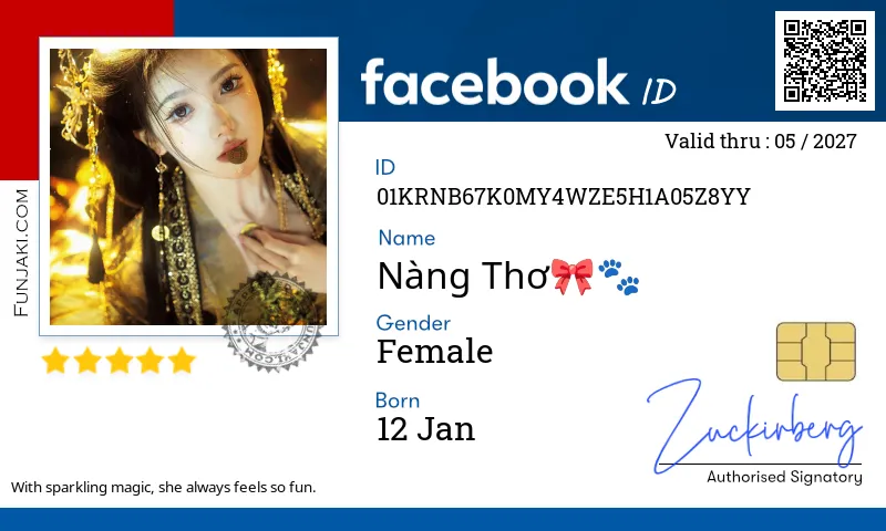 Facebook ID Card