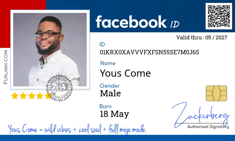 Facebook ID Card
