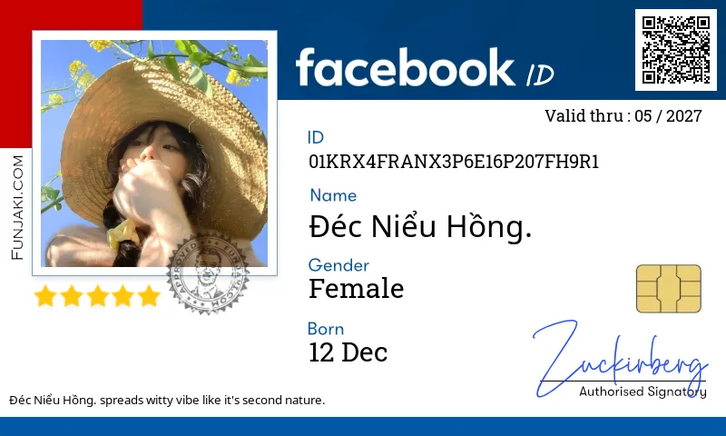 Facebook ID Card