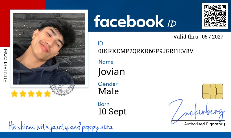 Facebook ID Card