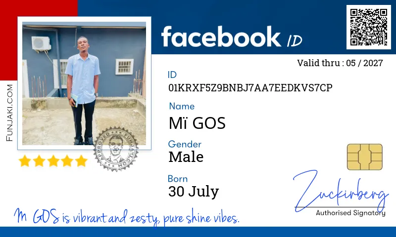 Facebook ID Card