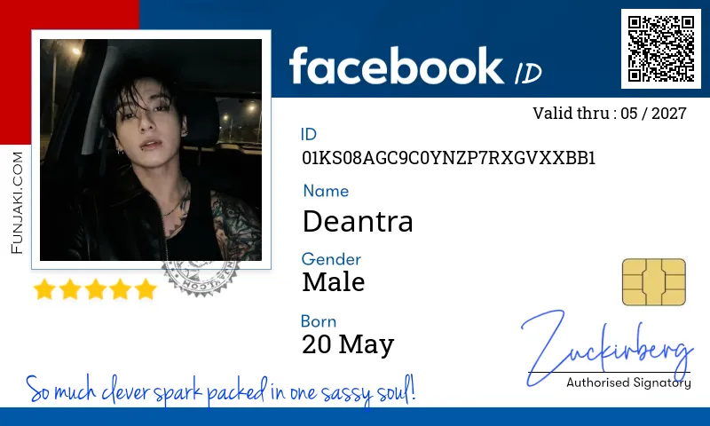 Facebook ID Card