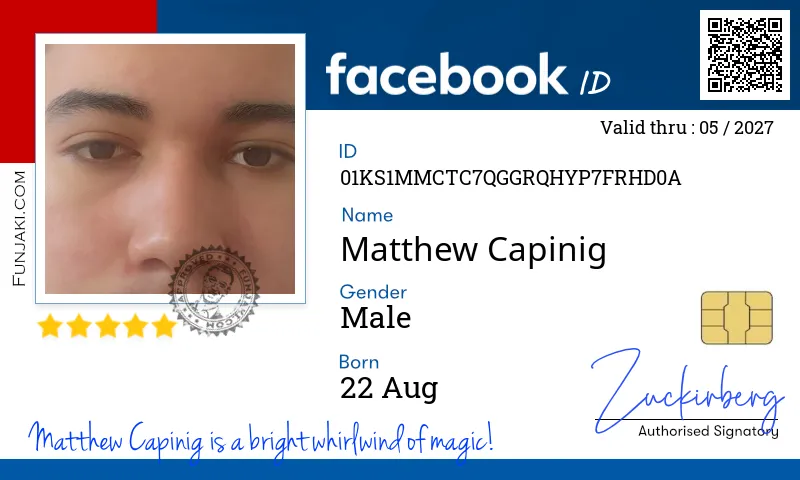 Facebook ID Card